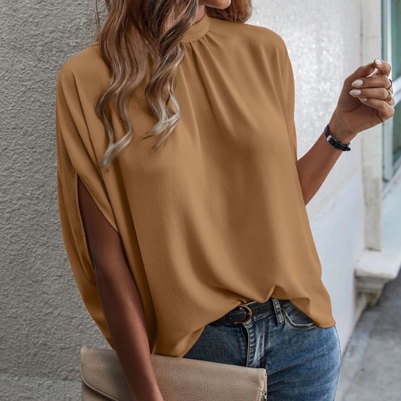 Classic Batwing Sleeve Loose Fit Blouse - Picture 7 of 16